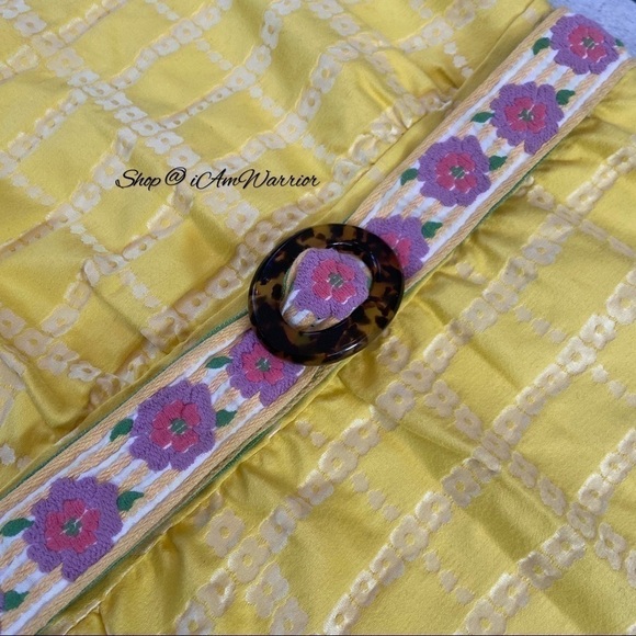 Reversible embroidered floral adjustable belt *shop@iamwarrior main image 9